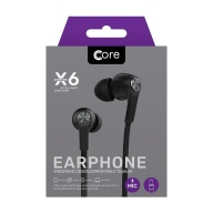 Core X6 Earphones Black